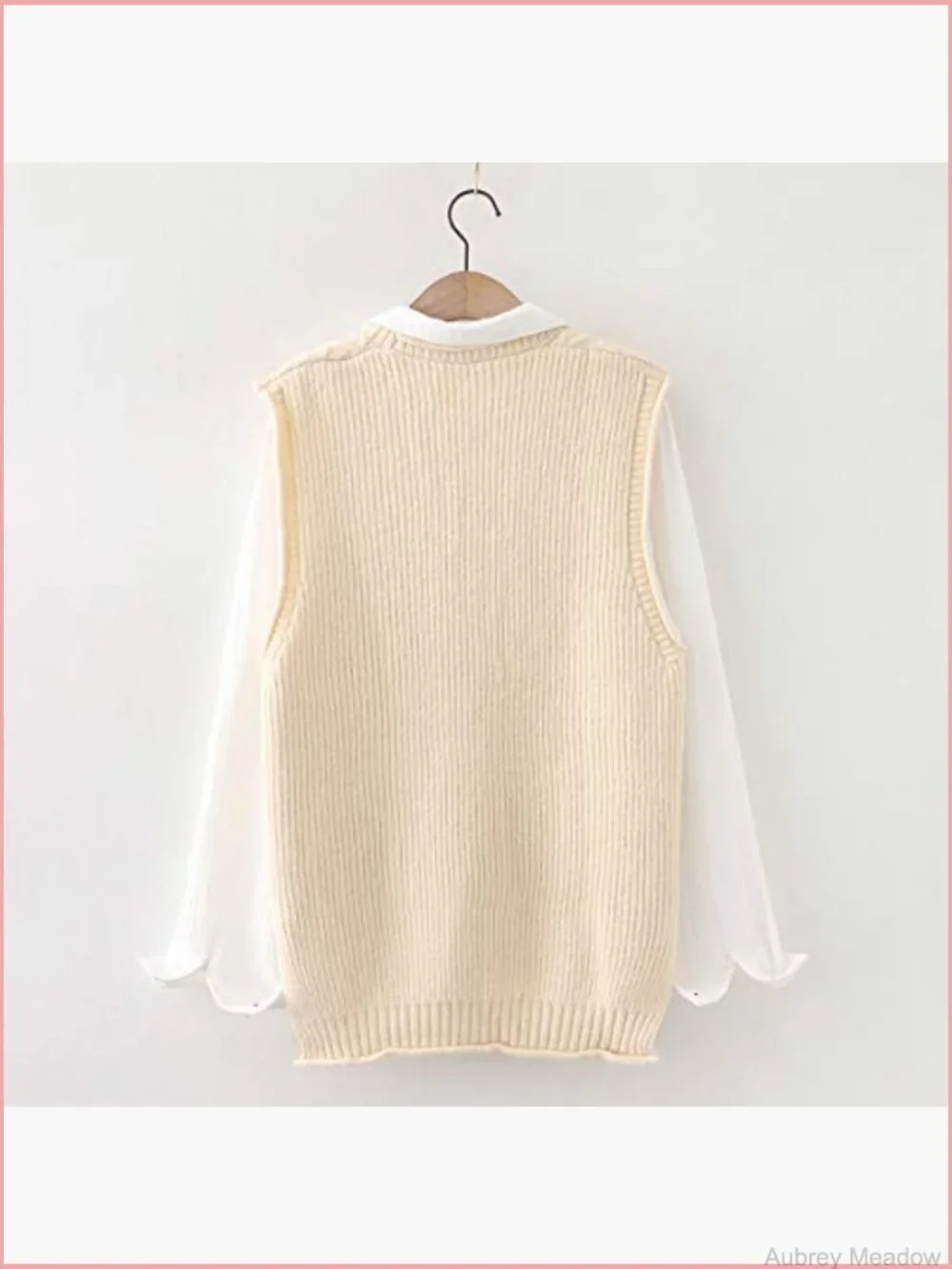 Women's Sleeveless Cardigan Vest with Pockets, Knit Button Down